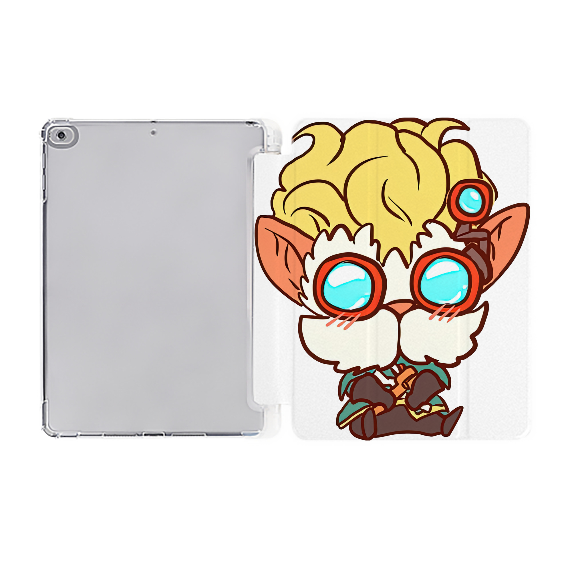 （画像用） リーグ・オブ・レジェンド League of Legends LOL IPad ケース ペン収納付き 三つ折りスタンド PUレザー×シリコン 対応機種9.5/10.5/10.9インチ